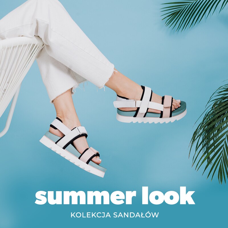 Summer look, kolekcja sandałów