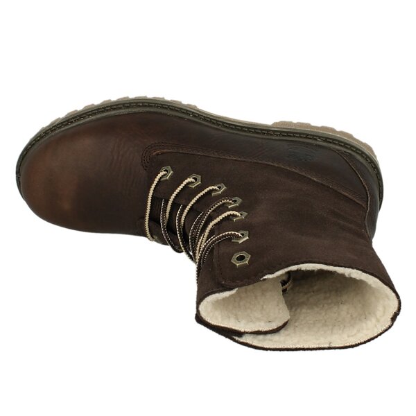 Damskie trapery TIMBERLAND AUTHENTICS TEDDY FLEECE WP FOLD DOWN 8327r kolor brązowy