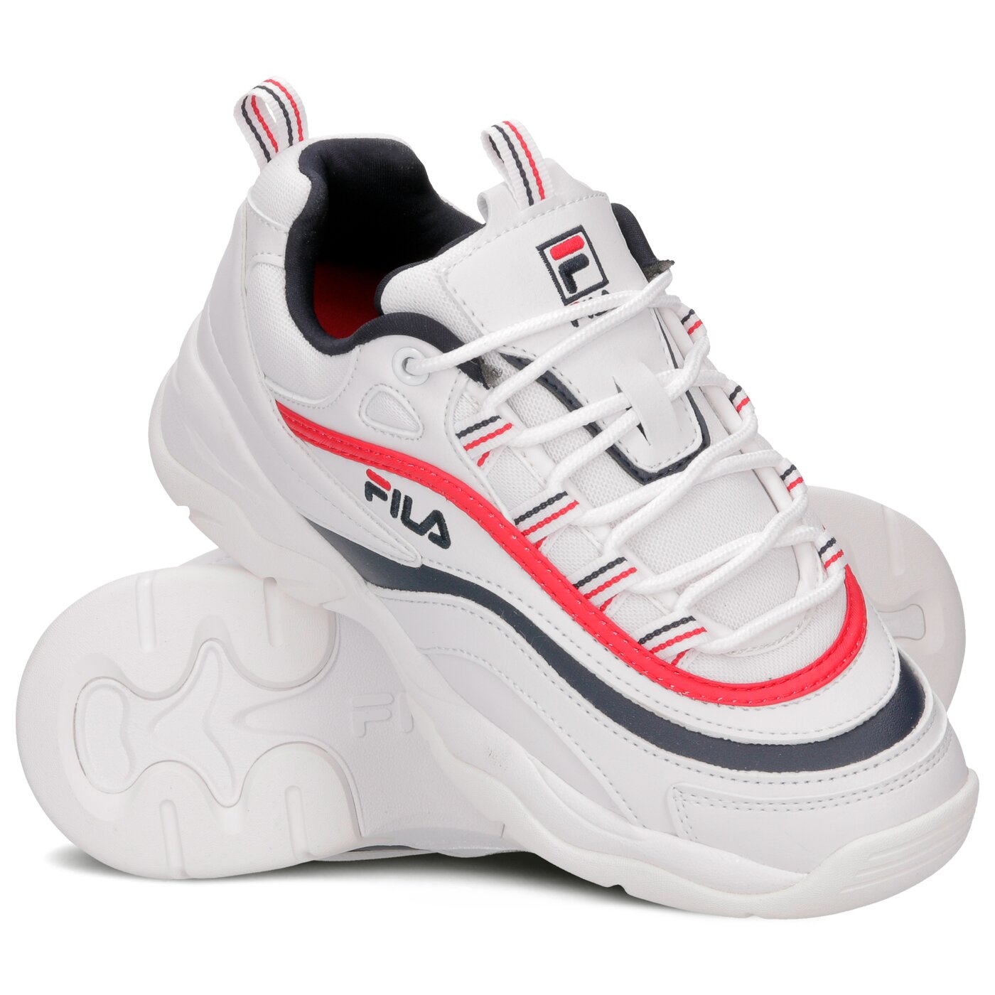 Damskie sneakersy (buty) FILA RAY LOW WMN 1010562150 kolor biały