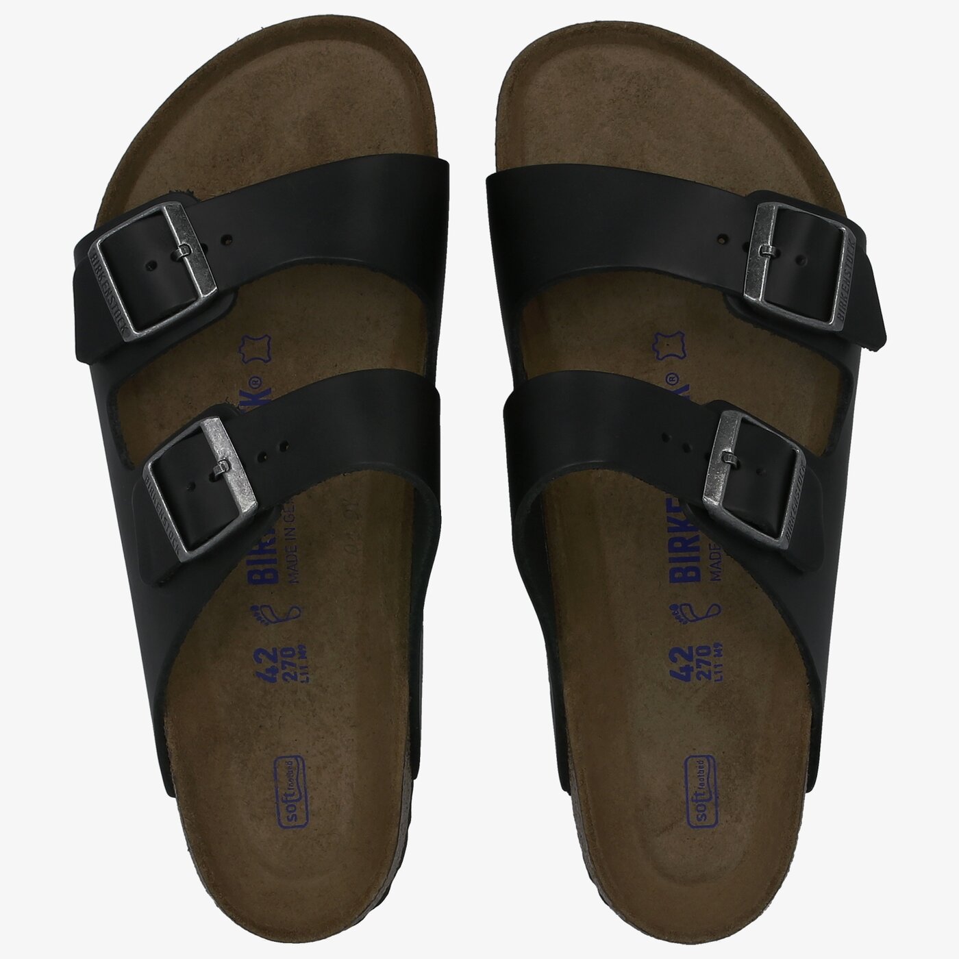 Męskie klapki BIRKENSTOCK ARIZONA SFB 752481 kolor czarny