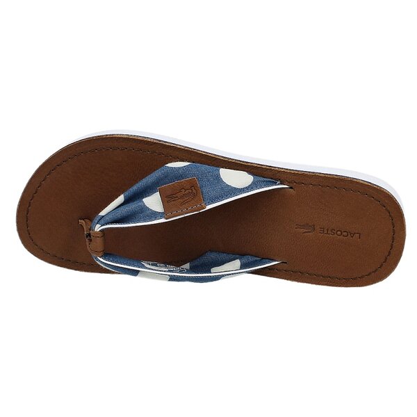 Damskie klapki LACOSTE MARIDELL 3 727srw2410120 kolor niebieski