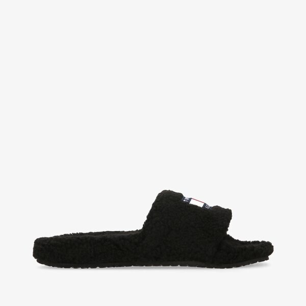 Damskie klapki TOMMY HILFIGER TOMMY JEANS FLAG POOL SLIDE en0en01602bds kolor czarny