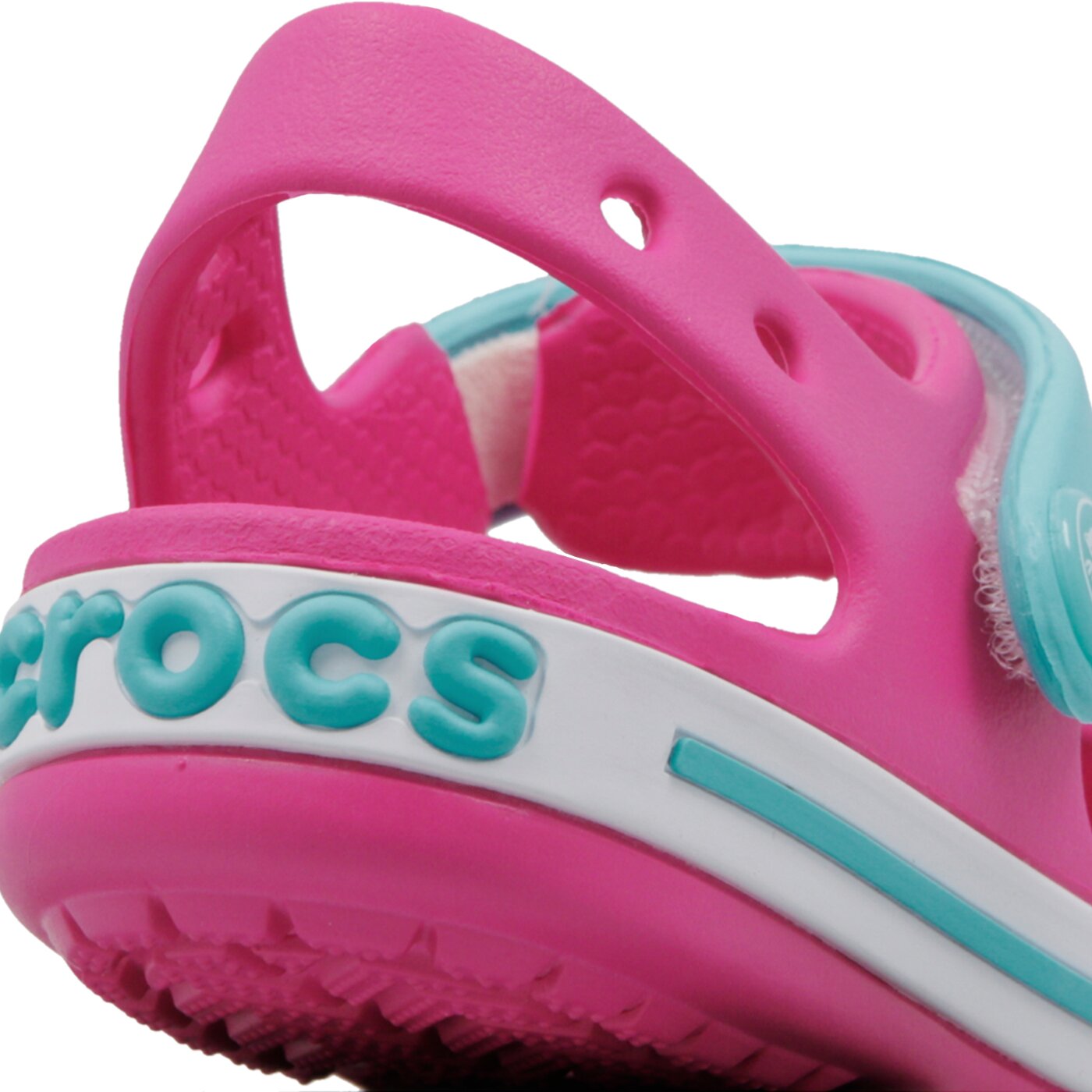 Dziecięce sandały / klapki CROCS CROCBAND SANDAL KIDS 128566lhi kolor różowy