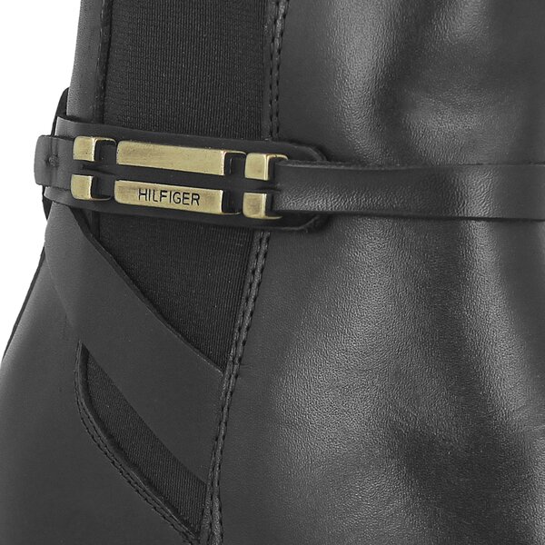 Damskie botki / sztyblety TOMMY HILFIGER HOLLY 15A fw0fw01438990 kolor czarny