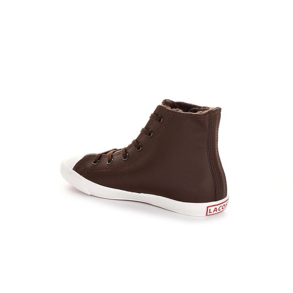 Dziecięce trampki LACOSTE L27 MID CI  724spc43111w7 kolor brązowy