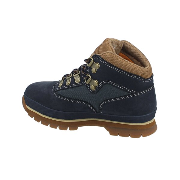 Dziecięce buty outdoor / trekkingowe TIMBERLAND EURO HIKER - LEATHER / FABRIC a125n kolor granatowy