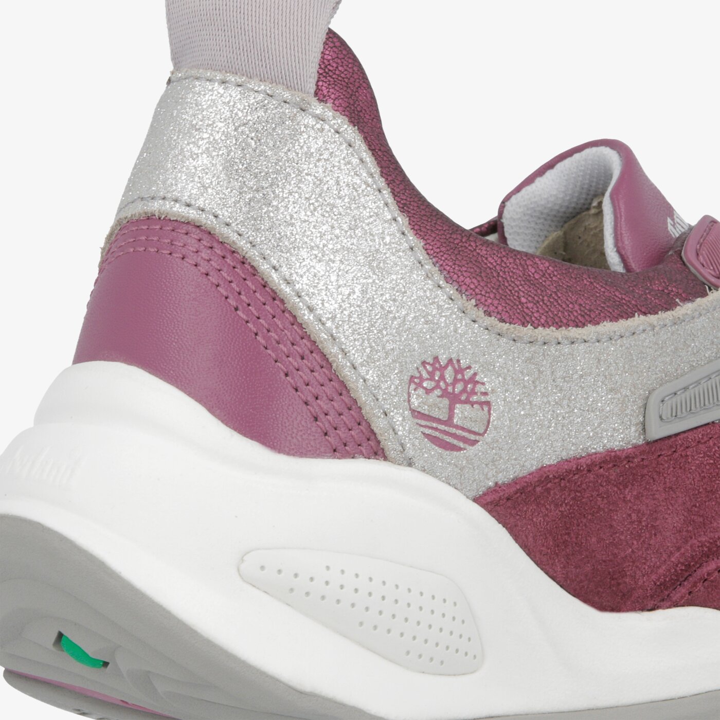 Damskie sneakersy (buty) TIMBERLAND DELPHIVILLE LEATHER SNEAK tb0a23emx341 kolor bordowy