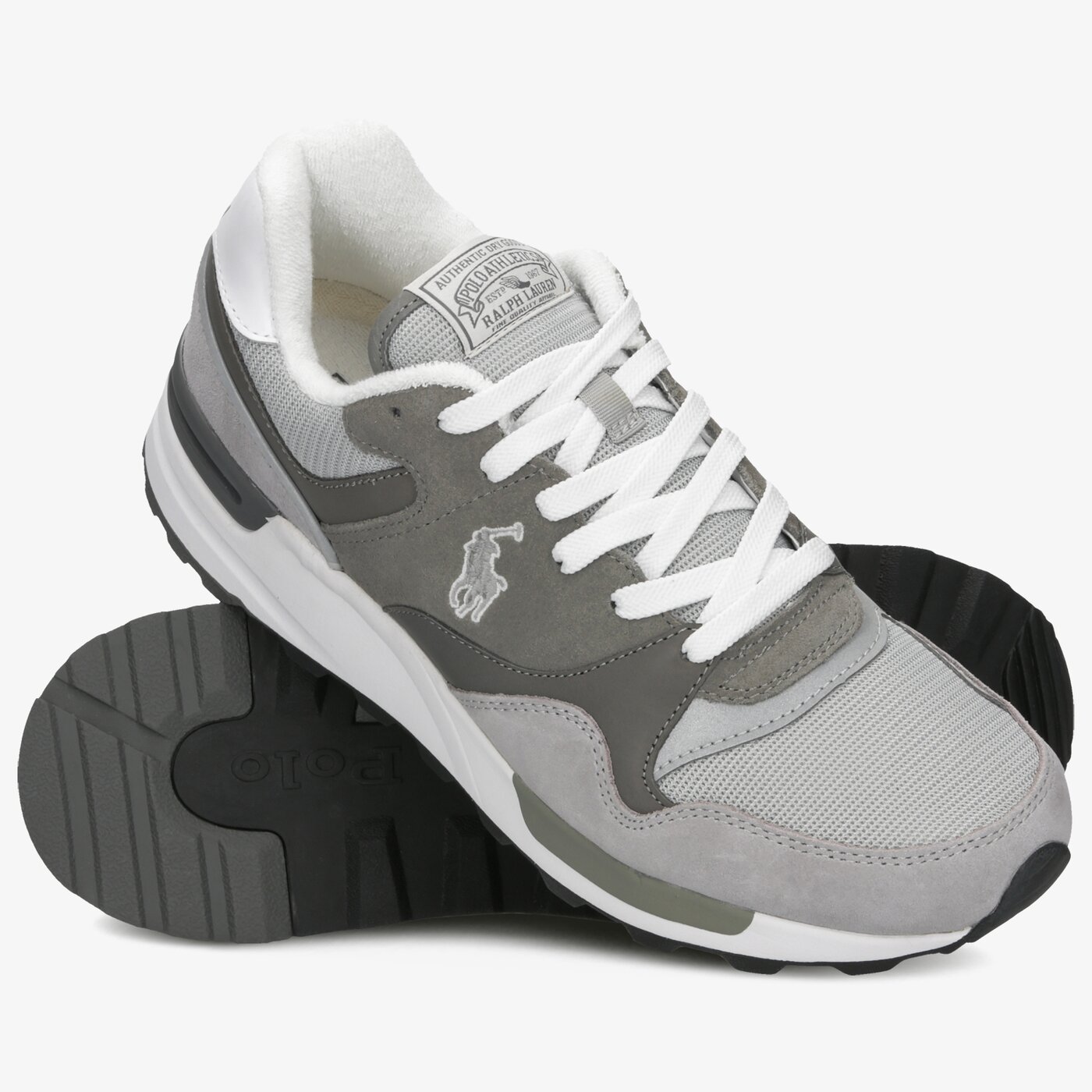 Męskie sneakersy (buty) POLO RL TRCKSTR PONY SNEAKERS ATHLETIC SHOE  809773080002 kolor szary