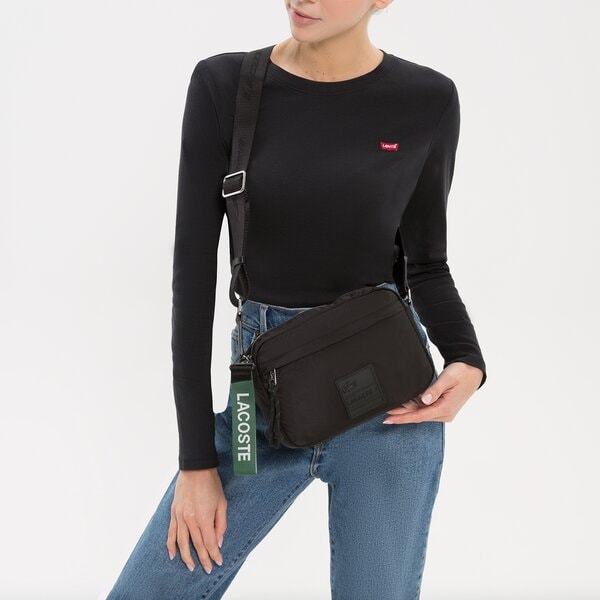 Damska torebka LACOSTE TOREBKA CROSSOVER BAG nf3966sgk66000 kolor czarny