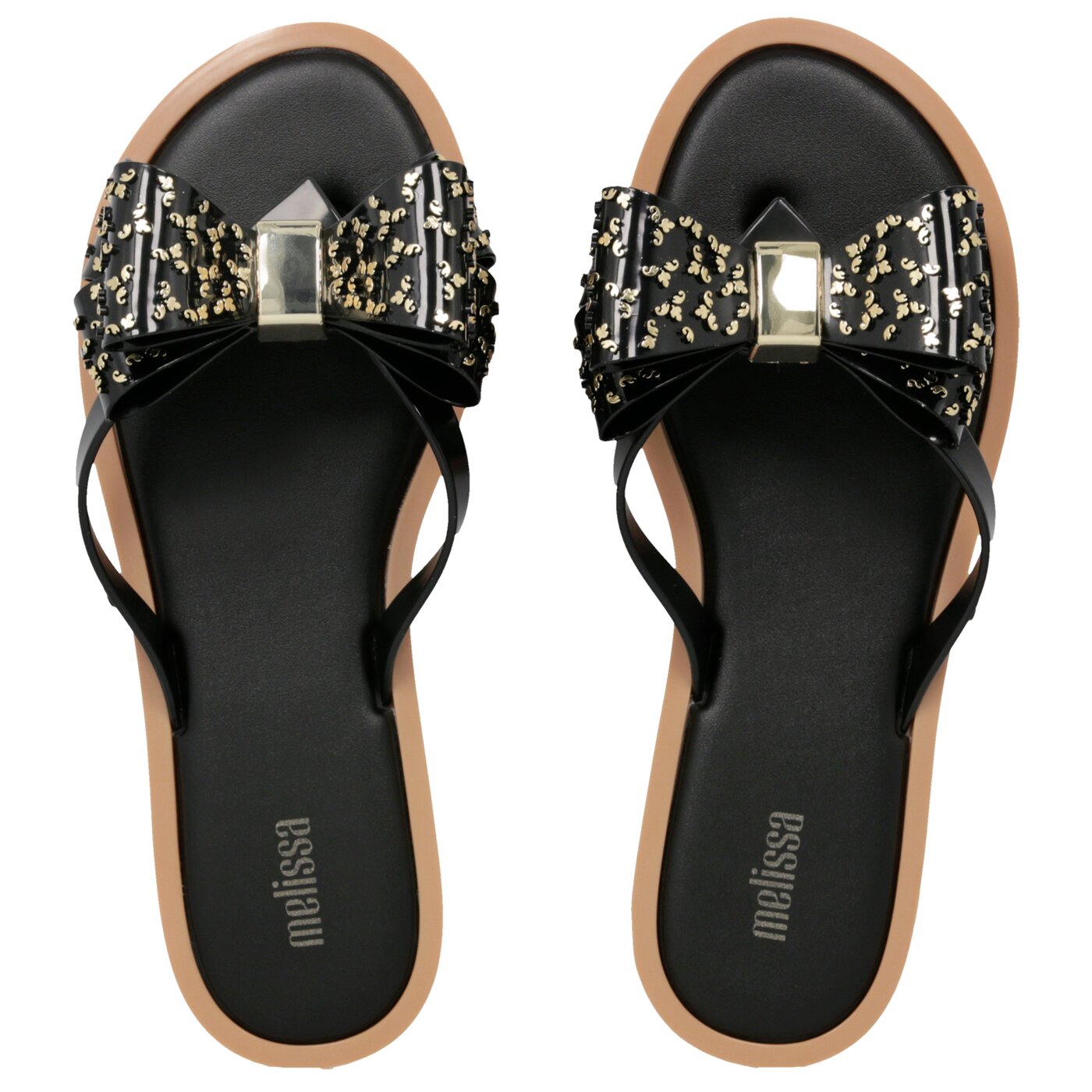 Damskie klapki MELISSA FLIP FLOP SWEET AD. 3244751496 kolor czarny