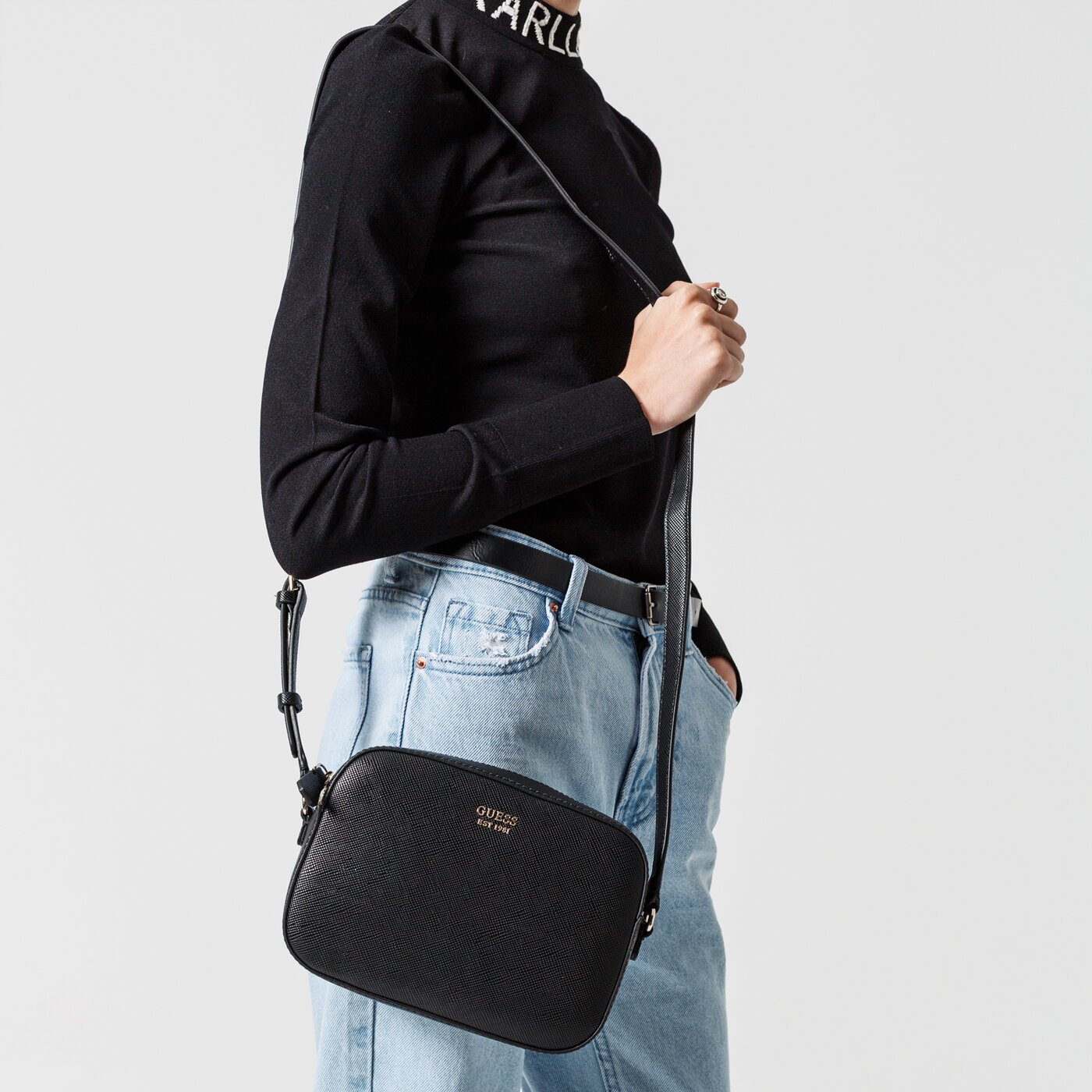 Damska torebka GUESS TOREBKA KAMRYN CROSSBODY TOP ZIP hwsa6691120bla kolor czarny