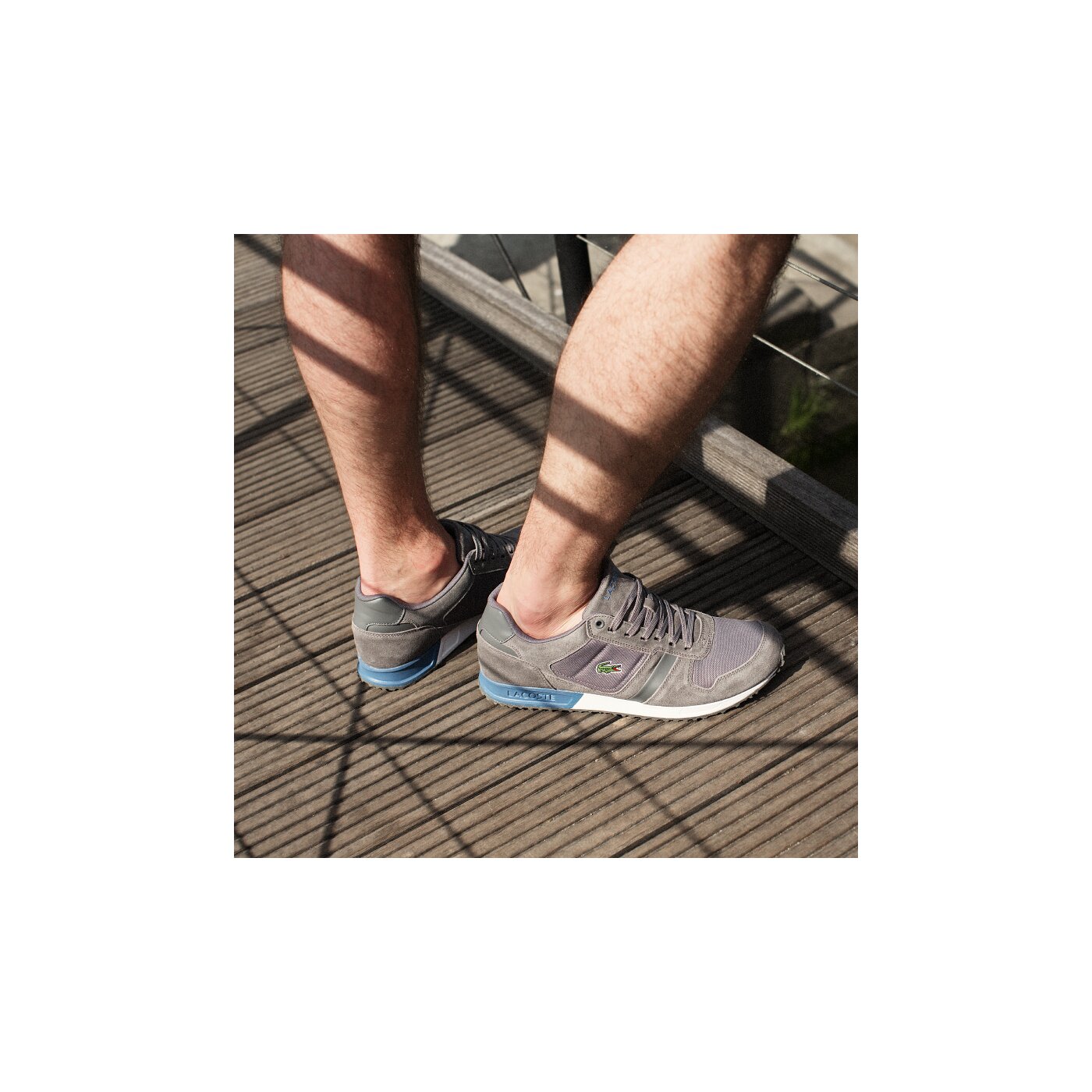 Męskie sneakersy (buty) LACOSTE VAUBAN PAG  728spm003217c kolor szary