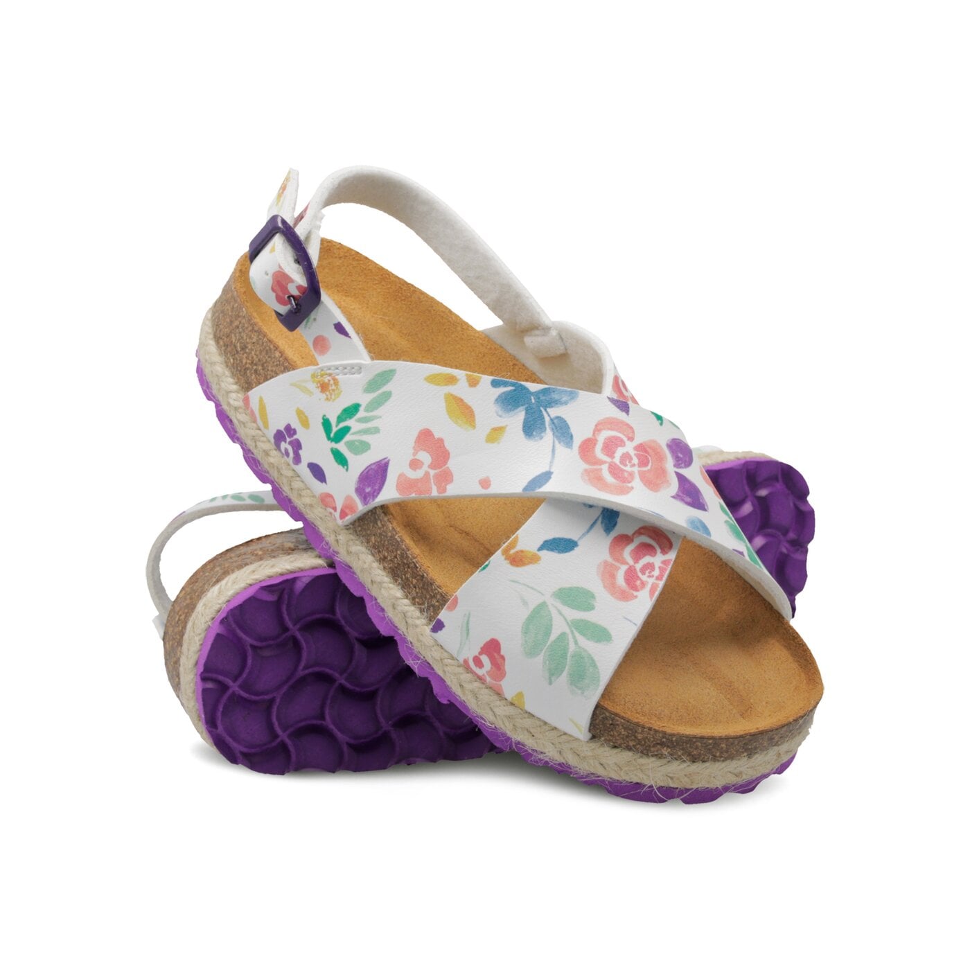 Dziecięce sandały / klapki PAEZ BIO CROSS FLOWERY 1932623k0702-100 kolor biały