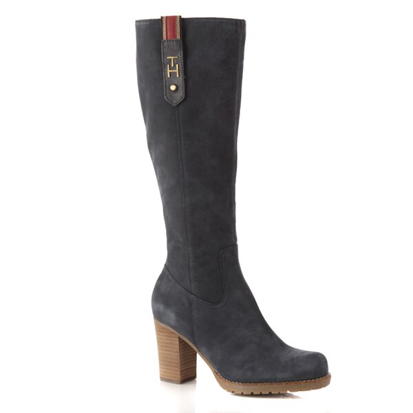 Damskie kozaki TOMMY HILFIGER WILMA 6 A fw56816073403 kolor granatowy