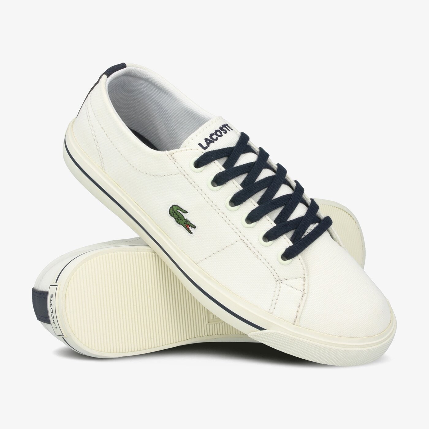 Dziecięce sneakersy (buty) LACOSTE RIBERAC 319 2 CUJ 738cuj0015wn1 kolor biały