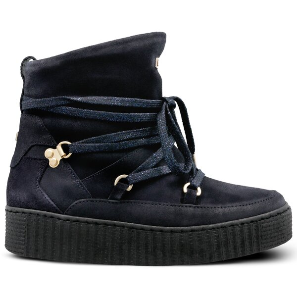 Damskie śniegowce TOMMY HILFIGER COZY WARMLINED SUEDE BOOT fw0fw03437403 kolor granatowy