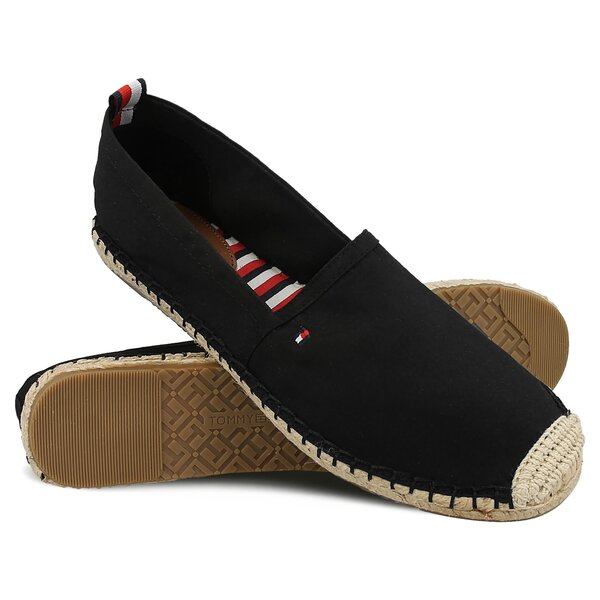 Damskie espadryle TOMMY HILFIGER INT-L1285ANA 11D fw0fw00382990 kolor czarny
