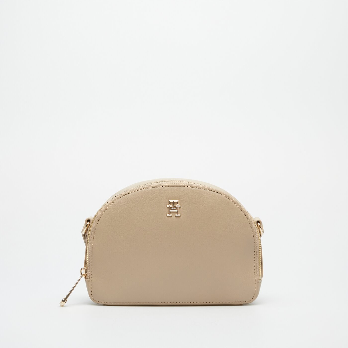 Damska torebka TOMMY HILFIGER TOREBKA TH MONOTYPE HALF MOON CROSSOVER aw0aw16482aeg kolor beżowy