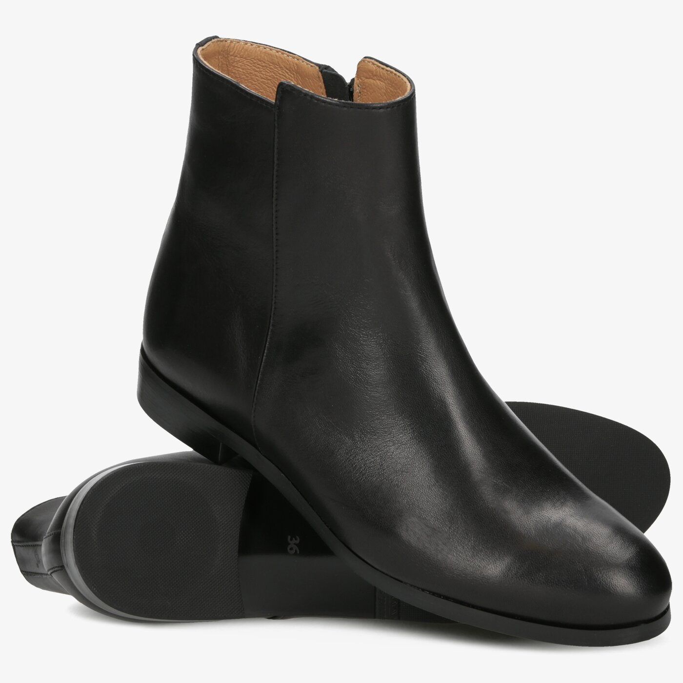 Damskie botki / sztyblety SYMBIOSIS SIMPLY THE BEST  sywc219028 kolor czarny