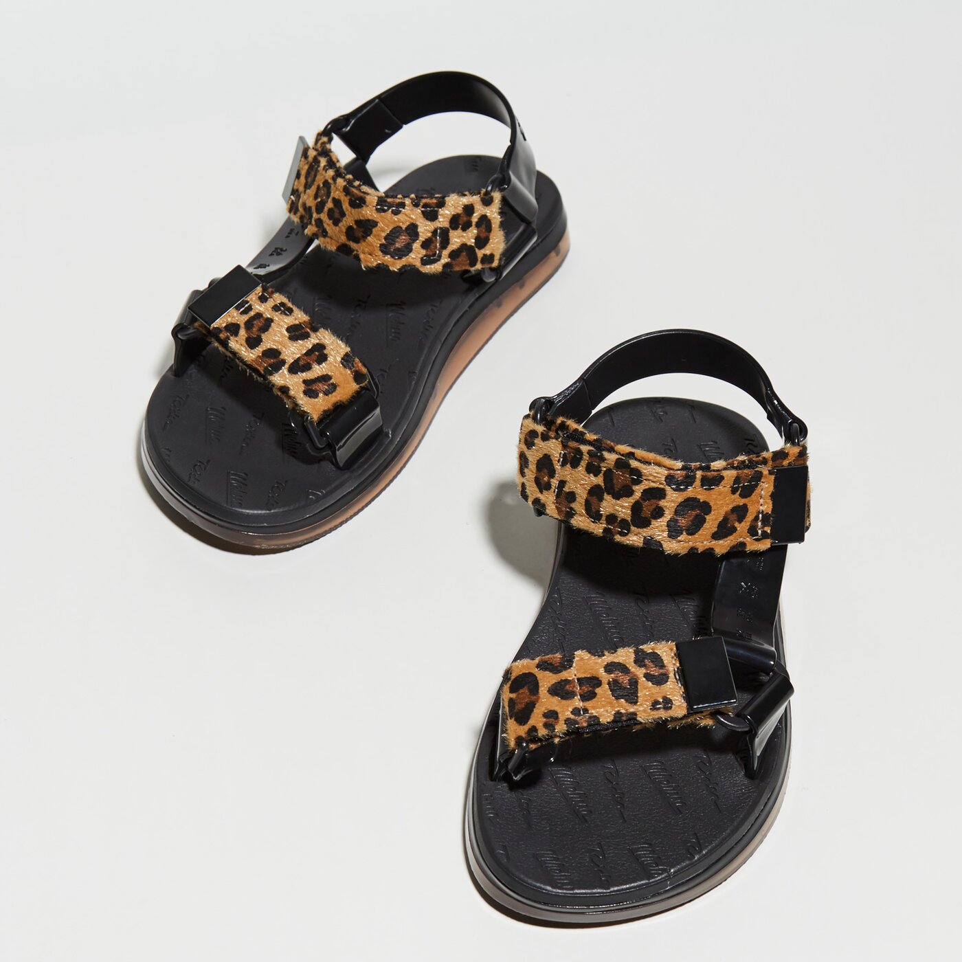 Damskie sandały MELISSA PRINT + RIDER AD. 3328151496 kolor czarny