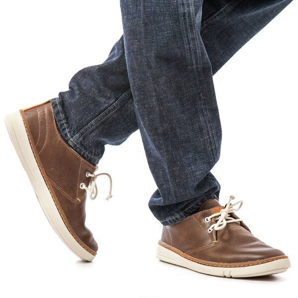Męskie trampki TIMBERLAND EK HANDCRAFTED LEATHER OXFORD LEATHER OX 9343b kolor brązowy