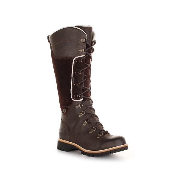 Damskie buty outdoor (trekkingowe) TIMBERLAND EK GREYLOCK TALL WP BOOT 1621r kolor brązowy
