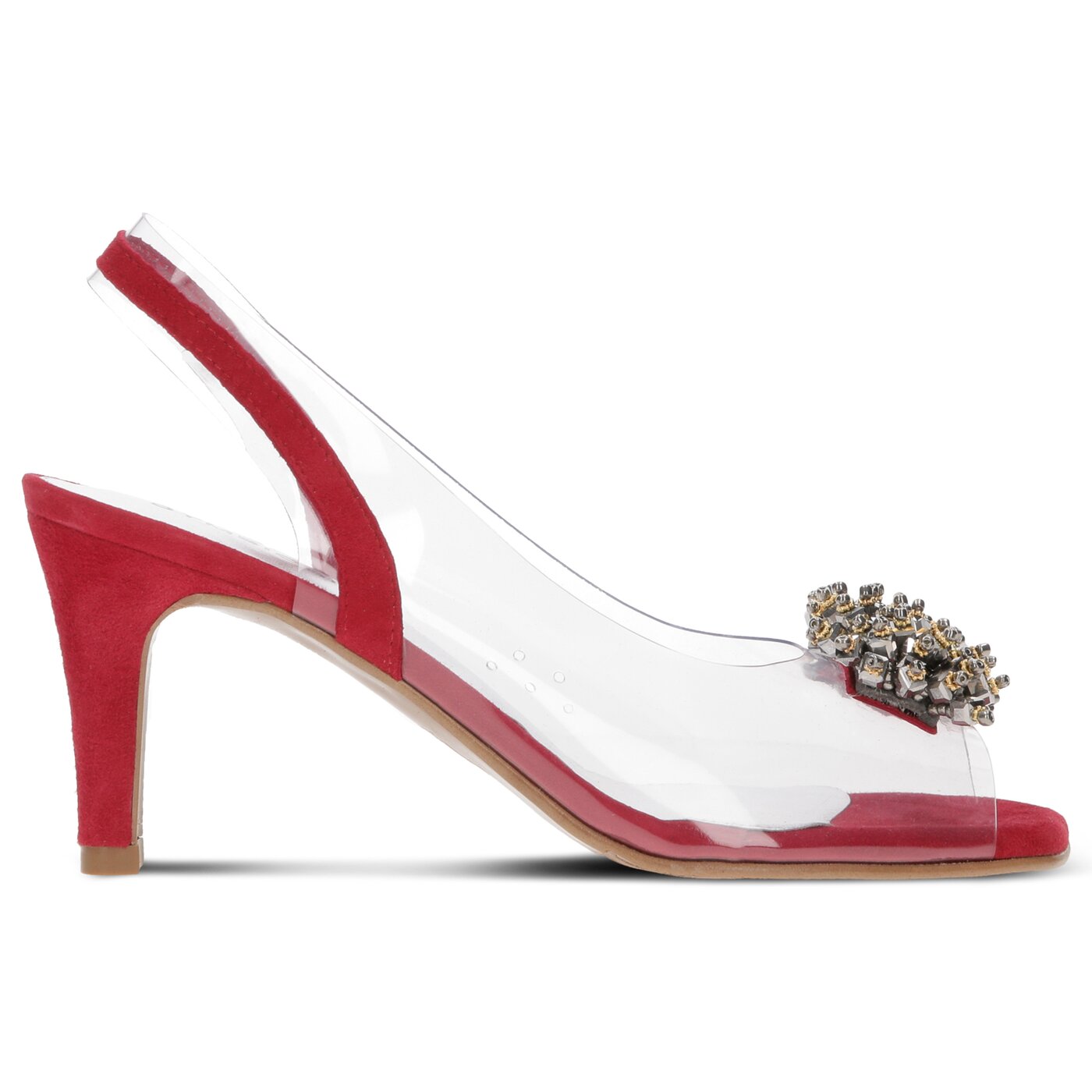 Damskie sandały SYMBIOSIS CARMEN SANDALS  sywc1190021 kolor czerwony