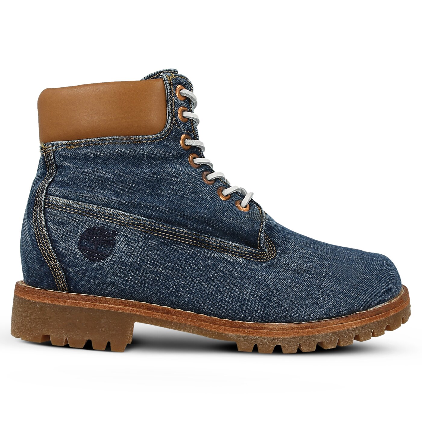 Męskie buty za kostkę TIMBERLAND HERITAGE 6 IN FABRIC C a1b43 kolor niebieski