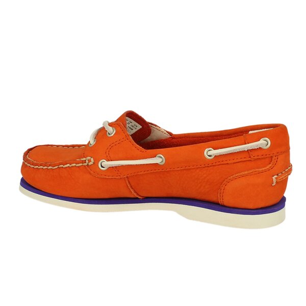 Damskie mokasyny i półbuty TIMBERLAND CLASSIC BOAT UNLINED BOAT SHOE 8860r kolor pomarańczowy