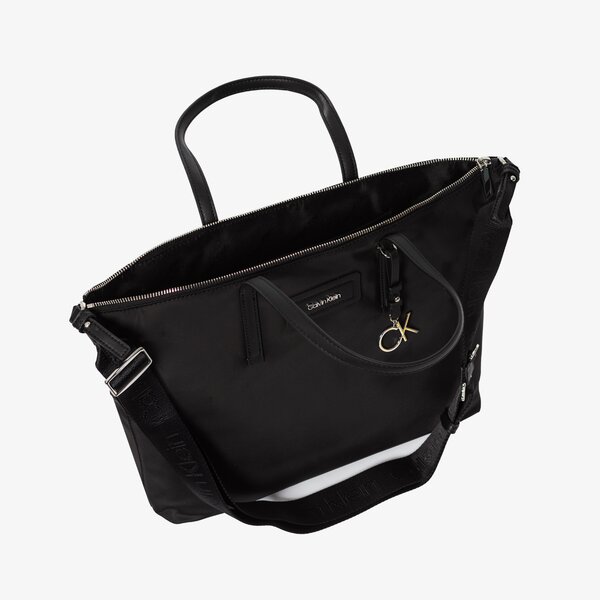 Damska torebka CALVIN KLEIN TOREBKA MUST NYLON SHOPPER k60k609868bax kolor czarny