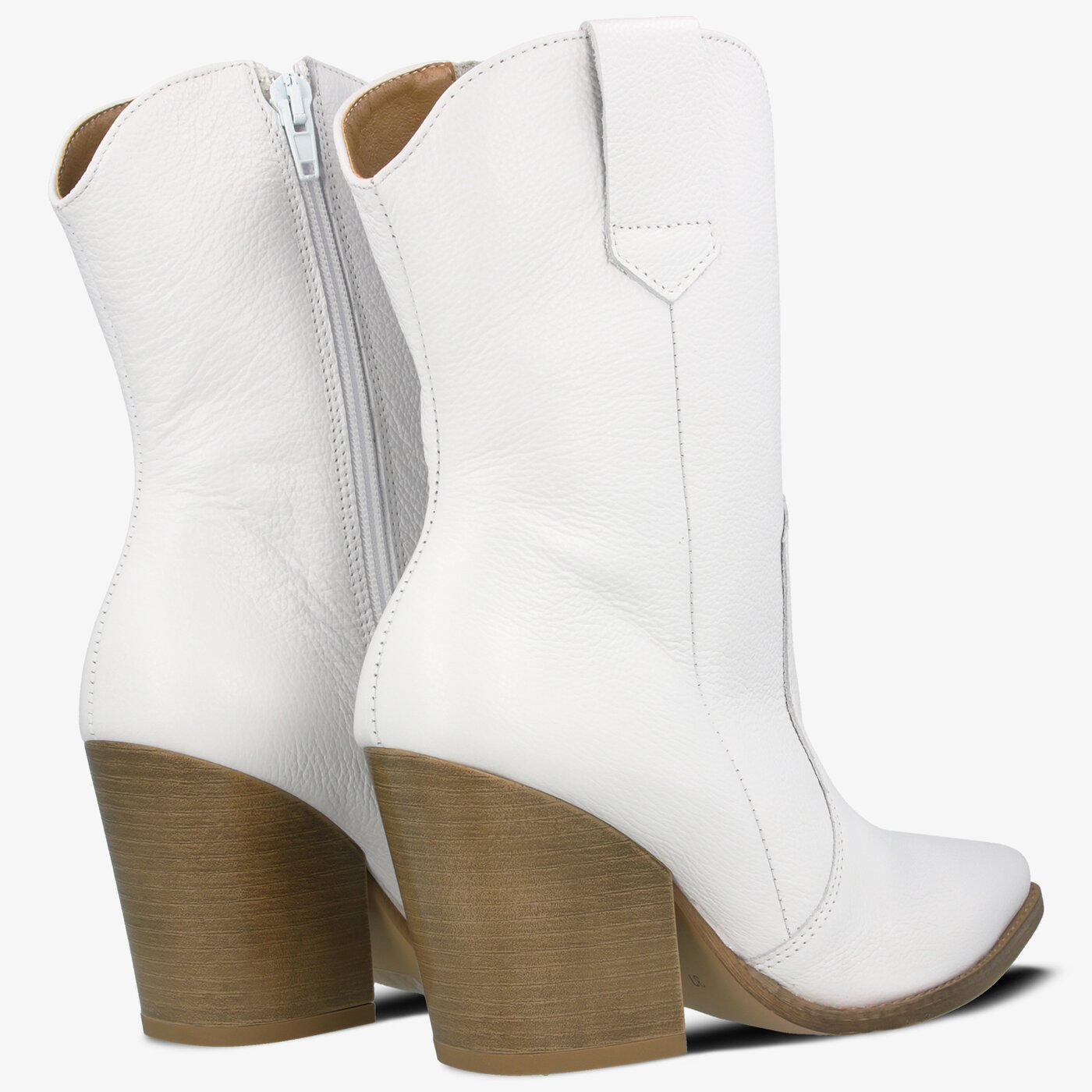 Damskie botki / sztyblety SYMBIOSIS PERFECT ONE  sywc219038 kolor biały