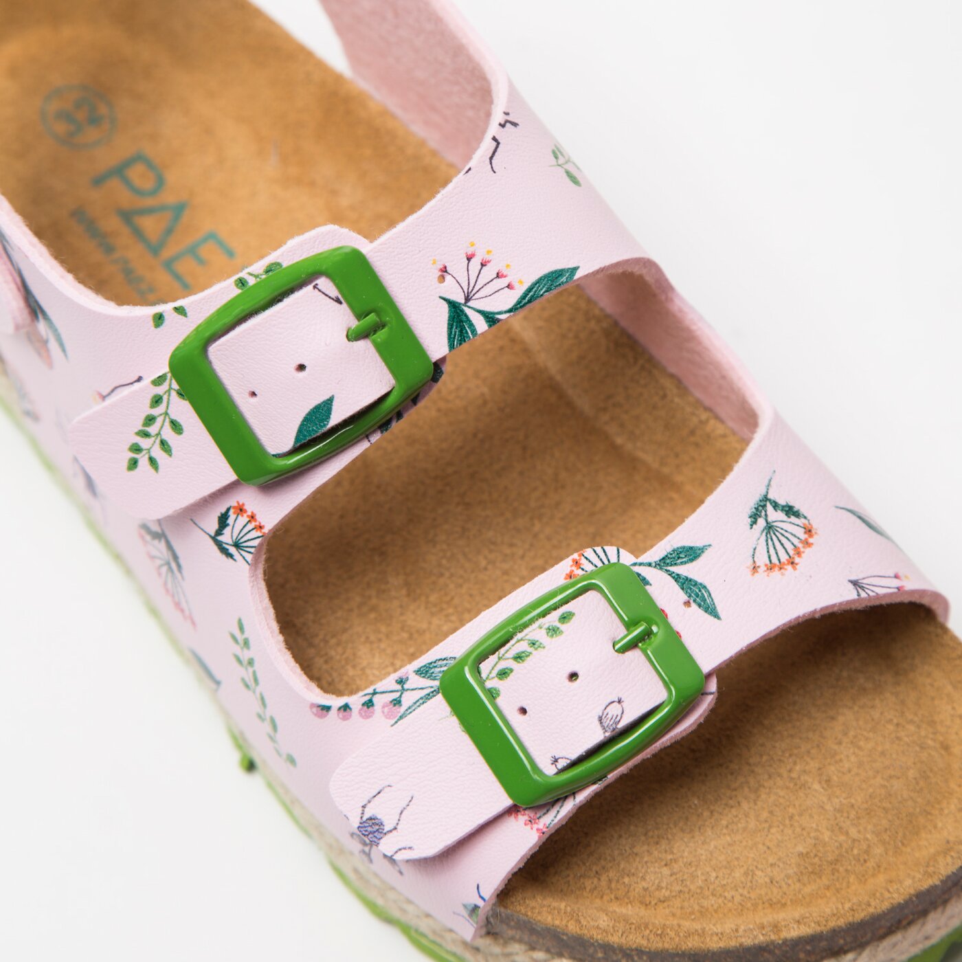 Dziecięce sandały / klapki PAEZ BIO FLOWER BUGS NUDE 1832752k07512 kolor różowy