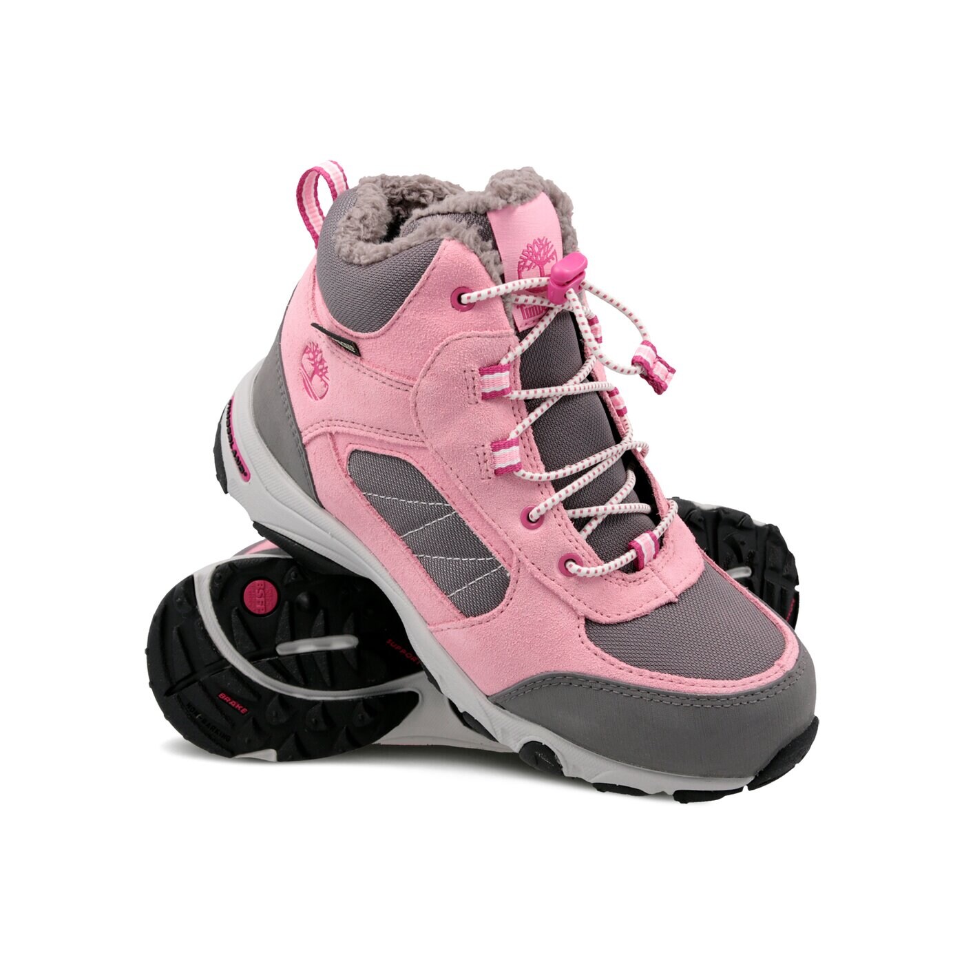 Dziecięce buty outdoor / trekkingowe TIMBERLAND OSSIPEE MID BUNGEE GTX WL a1rdt kolor różowy