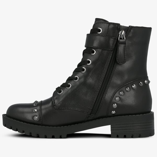 Damskie botki / sztyblety GUESS HALEIGH fl8hhilea10black kolor czarny