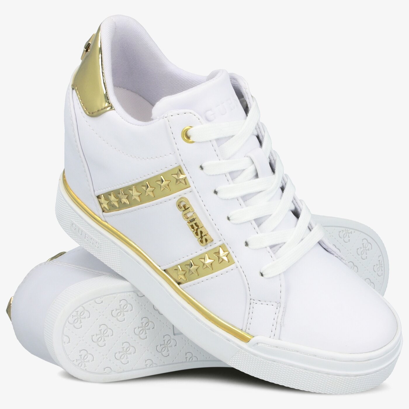 Damskie trampki GUESS FAYNE fl5fayele12whigo kolor biały