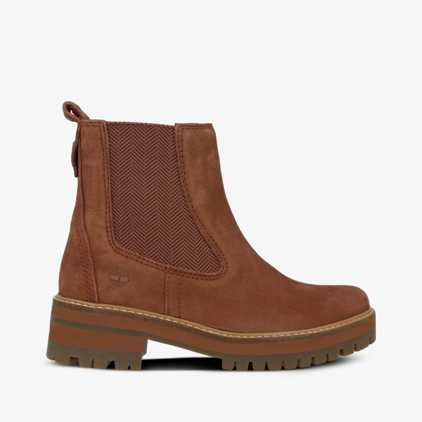 Damskie botki / sztyblety TIMBERLAND COURMAYEUR VALLEY CHELSEA tb0a23wjv171 kolor koralowy