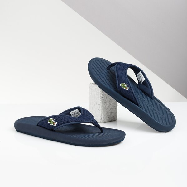 Męskie klapki LACOSTE CROCO SANDAL 219 2 CMA 737cma001695k kolor granatowy
