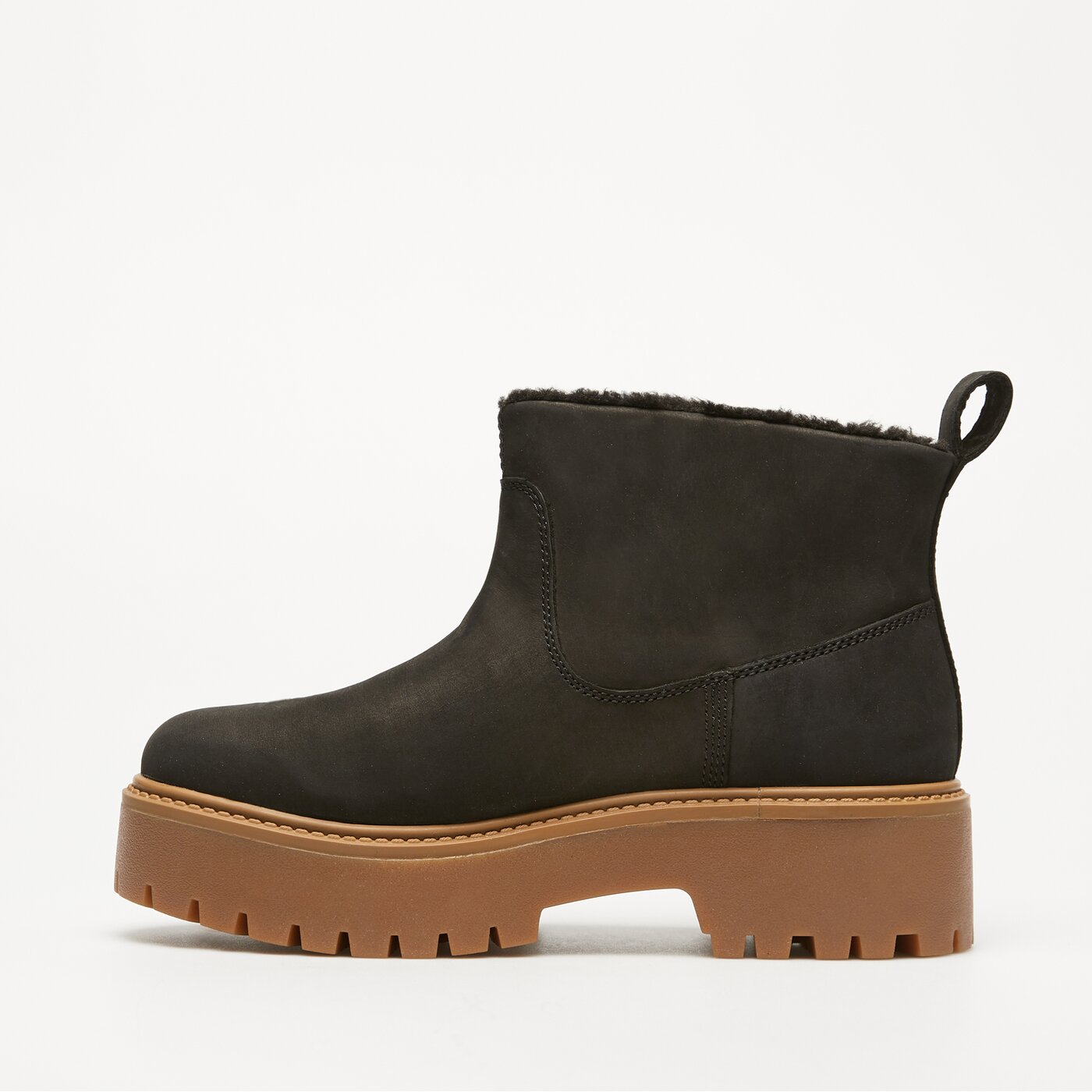Damskie botki / sztyblety TIMBERLAND STONE STREET MID WARM LINED BOOT tb0a283gw051 kolor czarny