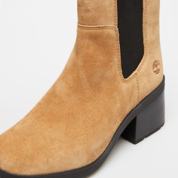 Damskie botki / sztyblety TIMBERLAND BELLEVAUX MID CHELSEA BOOT tb0a424xes41 kolor beżowy