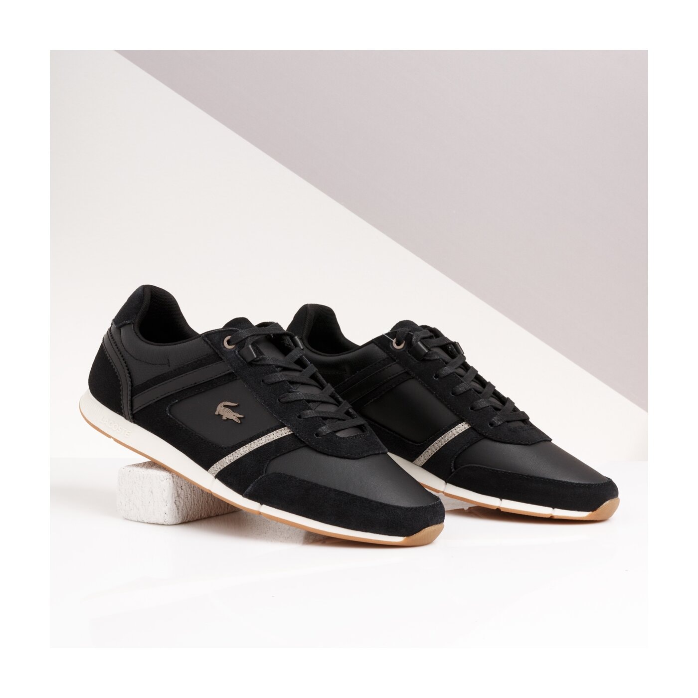 Męskie sneakersy (buty) LACOSTE MENERVA 319 1 CMA 738cma00152h5 kolor czarny