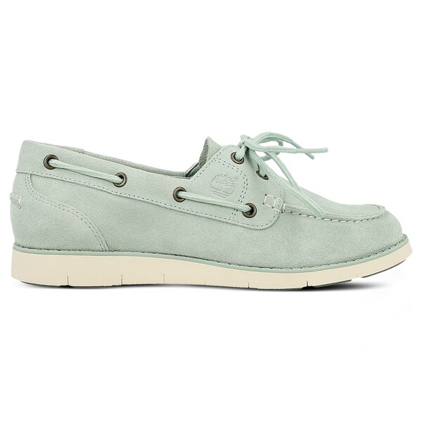 Damskie mokasyny i półbuty TIMBERLAND LAKEVILLE 2-EYE BOA T SHOE a1gdf kolor zielony