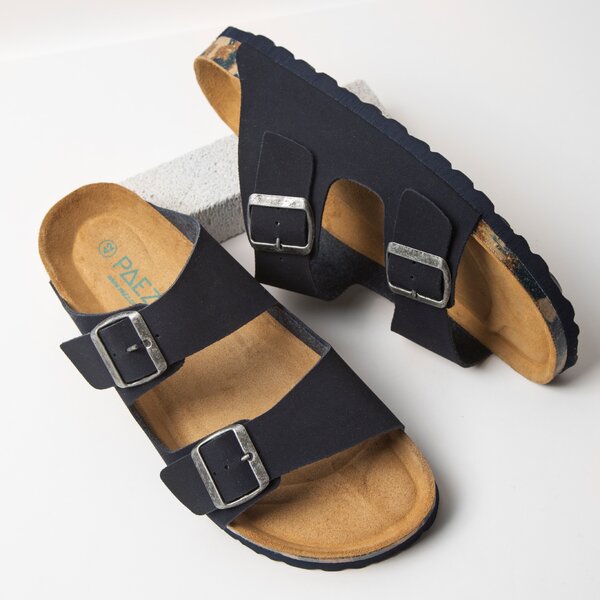 Męskie klapki PAEZ BIO MADE IN SPAIN NAVY 1832751h43-301 kolor granatowy