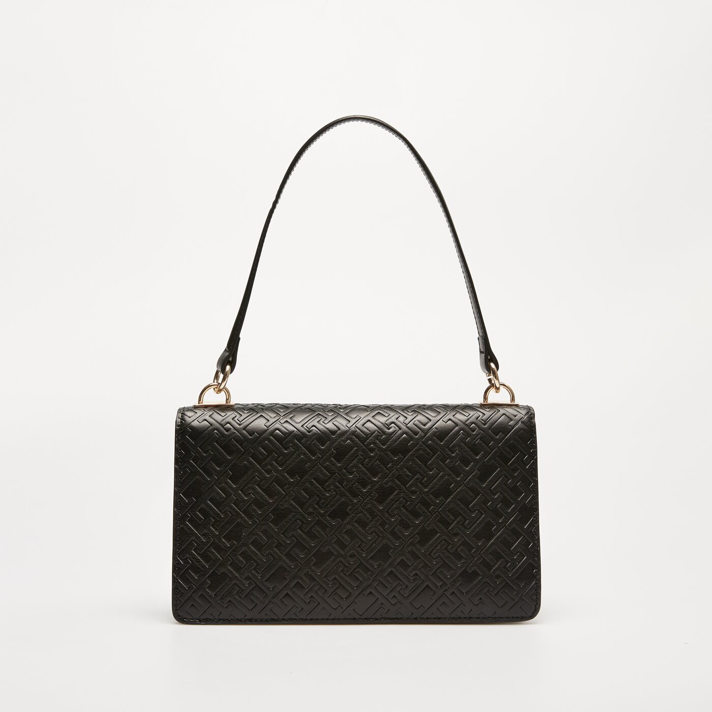 Damska torebka TOMMY HILFIGER TOREBKA TH REFINED SHOULDER BAG MONO aw0aw15975bds kolor czarny