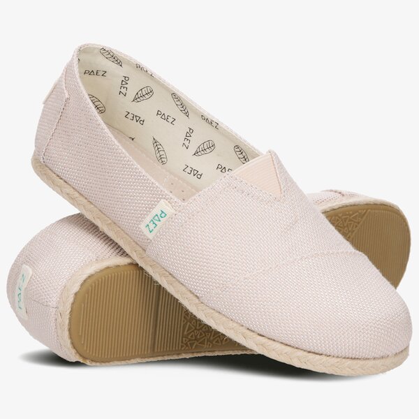 Damskie espadryle PAEZ ORIGINAL RAW CLASSIC DAY & SPARKS NUDE 1930201s1201-512 kolor różowy