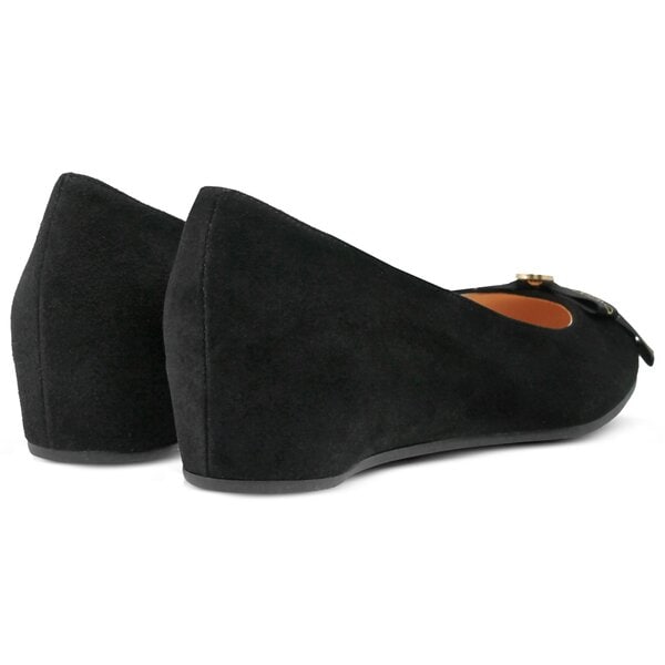 Damskie baleriny (buty) BALDOWSKI BALERINY Z KOKARDĄ w00322/klin/002 kolor czarny