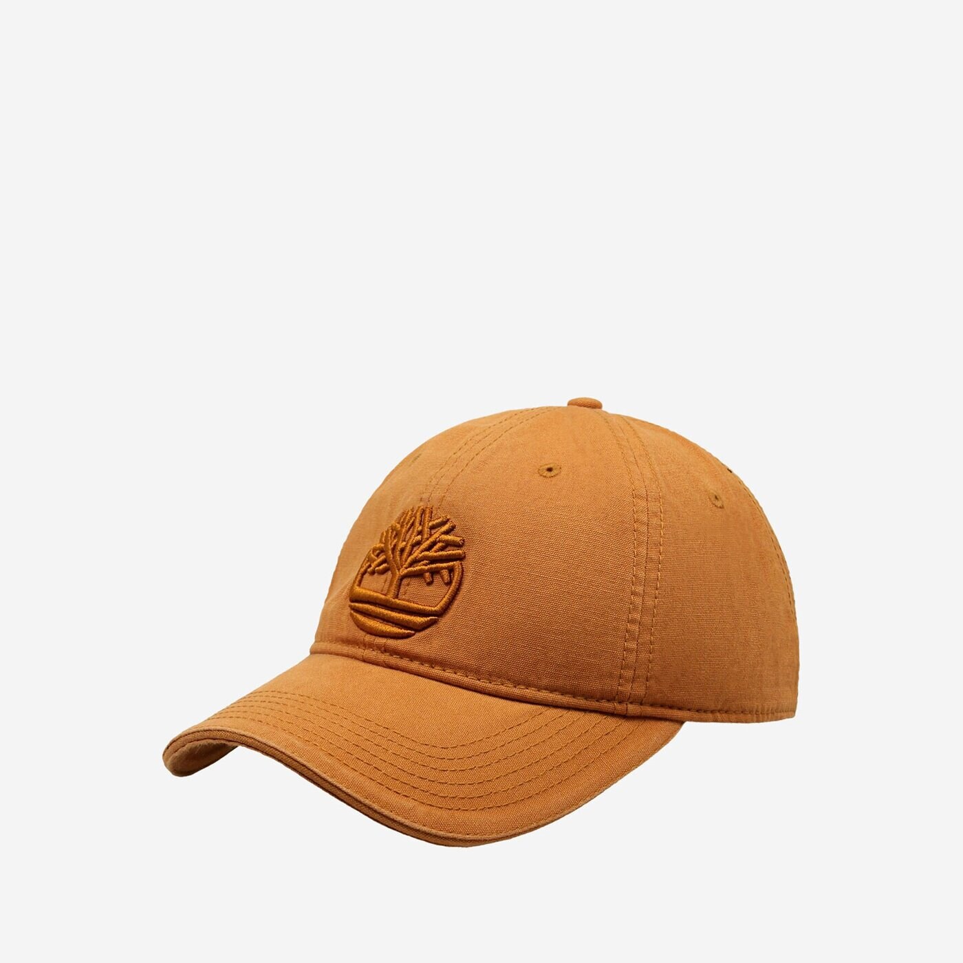 Damska czapka z daszkiem TIMBERLAND CZAPKA COTTON CANVAS CAP TREE LOGO tb0a1e9m2311 kolor musztardowy