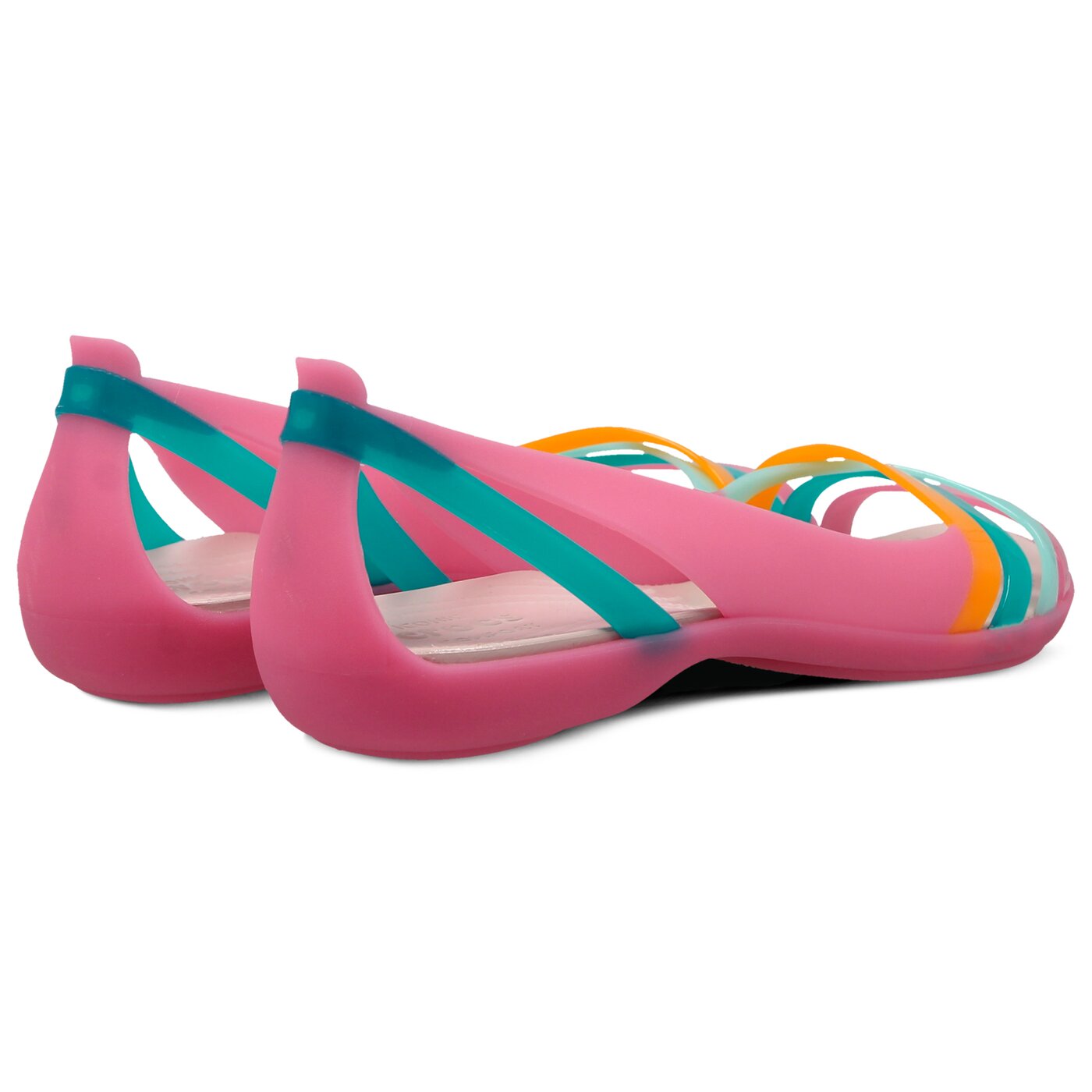 Damskie sandały CROCS ISABELLA HUARACHE 2 FLAT W 2049126nu kolor różowy