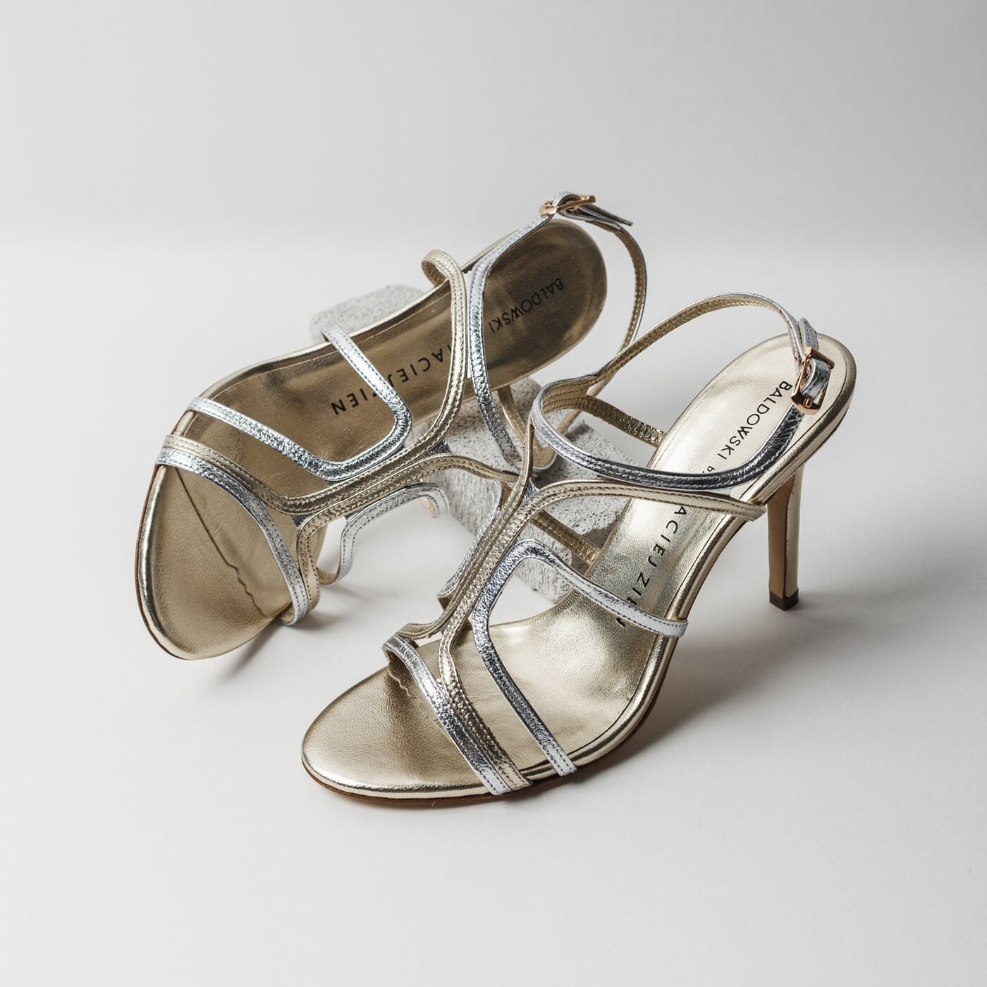 Damskie sandały BALDOWSKI BY ZIEŃ SANDAŁY NA SZPILCE z00039/3436/s01 kolor srebrny