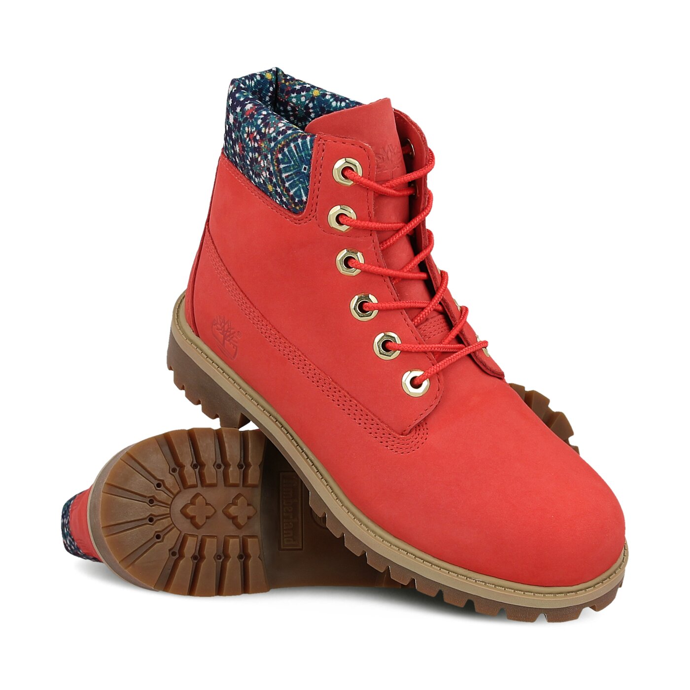 Dziecięce trapery TIMBERLAND PREMIUM 6 INCH WP BOOT  a1knl kolor różowy