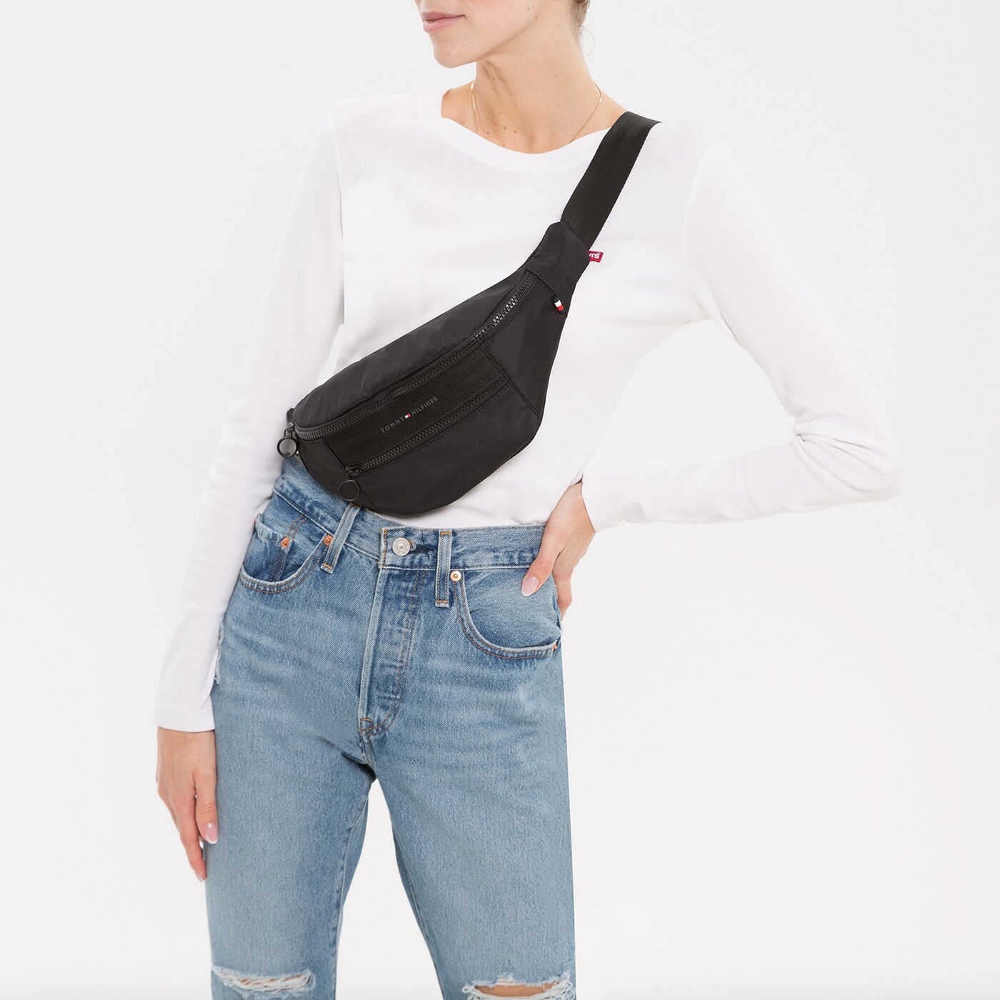 Damska nerka / saszetka TOMMY HILFIGER TOREBKA HORIZON CROSSBODY am0am10263bds kolor czarny